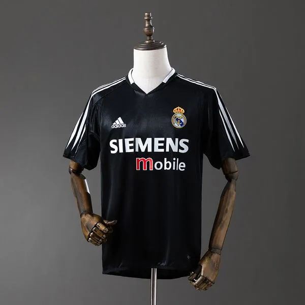 Camiseta de fútbol Real Madrid 2004/05 VISITANTE MANGA CORTA VERSION FAN